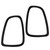 2 Pcs Tail Light Cover Trim Rear Lamps Frame Rings Bezel Stickers Guard for Cooper R56 R57 R58 R59 2007‑2014 Glossy Black