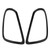 2 Pcs Tail Light Cover Trim Rear Lamps Frame Rings Bezel Stickers Guard for Cooper R56 R57 R58 R59 2007‑2014 Glossy Black