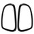 2 Pcs Tail Light Cover Trim Rear Lamps Frame Rings Bezel Stickers Guard for Cooper R56 R57 R58 R59 2007‑2014 Glossy Black