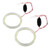 1pair Auto Halo Rings Angel Eye COB Chips Headlight DRL LED For Motorcycle Car 70mm