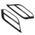 2pcs Front Fog Light Trim Frame Bumper Side Carbon Fiber Style Decoration Fit for X1 2020