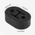 Car Exhaust Pipe 2-Holes Rubber Mount Brackets Hanger Grommet Insulator  （Black）