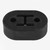 Car Exhaust Pipe 2-Holes Rubber Mount Brackets Hanger Grommet Insulator  （Black）