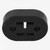 Car Exhaust Pipe 2-Holes Rubber Mount Brackets Hanger Grommet Insulator  （Black）