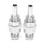 2pcs AN6-5/16 Hose Barb Adapter Aluminum Fuel Pump Tank Fitting for Rubber Plastic Nylon Fuel Lines