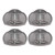 4PCS Caravan Jack Pads Load Dispersion Rust Proof High Strength Heavy Duty Jack Lifting Pad Adapter for RV