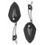 Pair 8mm 10mm Universal Motorbike Motorcycle Rearview Mirror Rear View Side Mirrors Black
