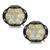 2PCS 6 LED Spot Fog Light Motorcycle Headlight Universal Waterproof Front Head Lamp 12V