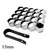 17mm 20PCS  Universal Car Wheel Screw Tire Nut Decorative Protective Cover Silver