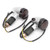 2pcs Universal Motorcycle Turn Signal Lamp Yellow Light High Visibility 12V 10mm/0.4in ThreadWhite