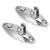 2Pcs/Pack Quick Release Top Swivel Deck Hinge Stainless Steel Mirror Polished Boat Deck Hardware for Yacht Trailer Truck