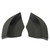 1 Pair Rear Bumper Splitter Replacement ABS Plastic Automobile Rear Bumper Diffuser Left and Right Carbon Fiber Style