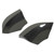 1 Pair Rear Bumper Splitter Replacement ABS Plastic Automobile Rear Bumper Diffuser Left and Right Carbon Fiber Style