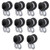 10Pcs 6MM  Fuel Line Clamps Rubber Cushion Clamp