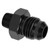 Straight Fuel Line Fitting 6AN to 1/8NPT 6061‑T6 Aluminum Adapter Connector Black Car Accessories