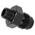 Straight Fuel Line Fitting 6AN to 1/8NPT 6061‑T6 Aluminum Adapter Connector Black Car Accessories