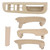 Window Switch Panel Bezel   Interior Door Grab Handle for  Jetta Golf MK4 1999-2004 Beige