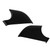 2 Pcs Door Wing Mirror Cover Glossy Black Rear View Mirror Lower Holder Replacement for Tesla Model 3 2017‑2021