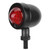12V Universal Motorcycle LED Bicycle Rear Tail Stop Light Brake Signal Lamp Taillight Black shell red cover