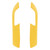 2pcs Suede Interior Door Handle Panel Cover Frame 2mm Thick Fit for Z4 E89 2009‑2016Yellow