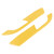 2pcs Suede Interior Door Handle Panel Cover Frame 2mm Thick Fit for Z4 E89 2009‑2016Yellow