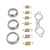 Exhaust Pipe Gasket Kit 5250091 Replacement for Polaris Ranger 800 Full Size 2010‑2012