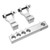 ATV Front Rear Lowering Kit Adjustable Replacement for Banshee 350 YFZ350 Warrior 350 YFM350X Silver