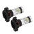 2PCS 12‑24V 100W 6000K White Car Bright LED Fog Light Bulbs for Jeep Patriot 2015‑2018