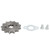 13T 17mm Steel Motorcycle Front Engine Sprocket Replacement for TaoTao 50cc‑160cc Chinese ATV Quad Dirt Bike