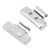 40pcs 25g 0.88oz P Style Steel Wheel Weight Aluminium Alloy Clip On Counter Balance
