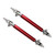 2Pcs 75mm Car Bumper Protector Lip Rod Splitter Strut Tie Bar Support Front Rear Universal