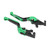 Pair Motorcycle Brake Clutch Levers Extendable Replacement for YAMAHA XMAX 250 XMAX300 XMAX400Green