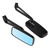 2Pcs Motorcycle Modified Square Rearview Mirror Anti Dazzling Blue Lens Side Mirrors