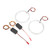 Pair 9‑36V LED Angel Eyes Headlight Signal Lamp Halo Rings White Amber Dual Color Decorative for Car 110mm/4.33in