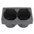 Dual Hole Cup Holder Centre Console Beverages Drinks Stand Fits for Nissan Patrols GU Y61  1997-2005Gray