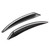 2Pcs Carbon Fiber Texture Front Bumper Wind Knife Spoiler Decoration Strips Fit for Jeep Wrangler 2007-2017S