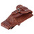 Motorcycle PU Leather Gas Fuel Tank Cover Panel Pad Bib with Pouch Motorbike AccessoryBrown with Textured Style