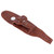 Motorcycle PU Leather Gas Fuel Tank Cover Panel Pad Bib with Pouch Motorbike AccessoryBrown with Textured Style