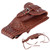 Motorcycle PU Leather Gas Fuel Tank Cover Panel Pad Bib with Pouch Motorbike AccessoryBrown with Textured Style