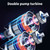 Multifunctional Air Pump Portable Car Air Compressor Tire Inflator Air Pump for Car Bike Tires  Electric Tire Inflator Tire Pump for Car Bike Motorcycle Ball Wire/Wireless
