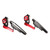 2PCS Motorcycle Rearview Mirror High Definition Clear View Aluminium Alloy Handlebar Side Mirrors for Motorbike Red