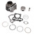 Engine Cylinder Head Kit with Piston Gasket Spring Cylinder Rebuilt Assembly Set Aluminum Alloy for GY6 150cc Scooter