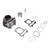 Engine Cylinder Head Kit with Piston Gasket Spring Cylinder Rebuilt Assembly Set Aluminum Alloy for GY6 150cc Scooter