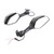 Motorcycle Rear View Mirrors with LED Turn Signal Lights Replacement for NINJA ZX10R 2011‑2015