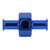 Fuel Nitrous Pressure Gauge Adapter Aluminium Alloy Universal 3/8in Hose 1/8in NPT PortBlue