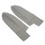 1 Pair Front Door Panel Armrest Cover Microfiber Leather Car Interior Accessories Replacement for CRV 2007‑2011Grey