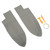 1 Pair Front Door Panel Armrest Cover Microfiber Leather Car Interior Accessories Replacement for CRV 2007‑2011Grey