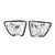 Left Right Turn Signal Light With White Lens Replacement for E36 318i 328i M3