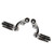 2Pcs Motorcycle Highway Foot Peg Chrome Adjustable Durable Comfortable Highway Foot Peg Pedal for Davidson Short Type