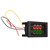 2 in 1 Current Voltage Meter 300V 20A Dual Digital Display LED Volt Amp Tester Gauge for Vehicles
